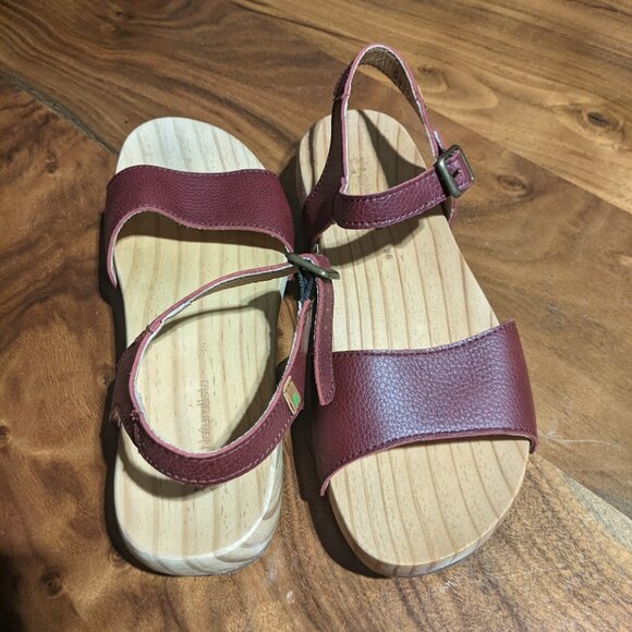 El Naturalista - Path Shokunin Wooden Heel Sandals N5831T | Size 36 | Path Rioja - Picture 3 of 16